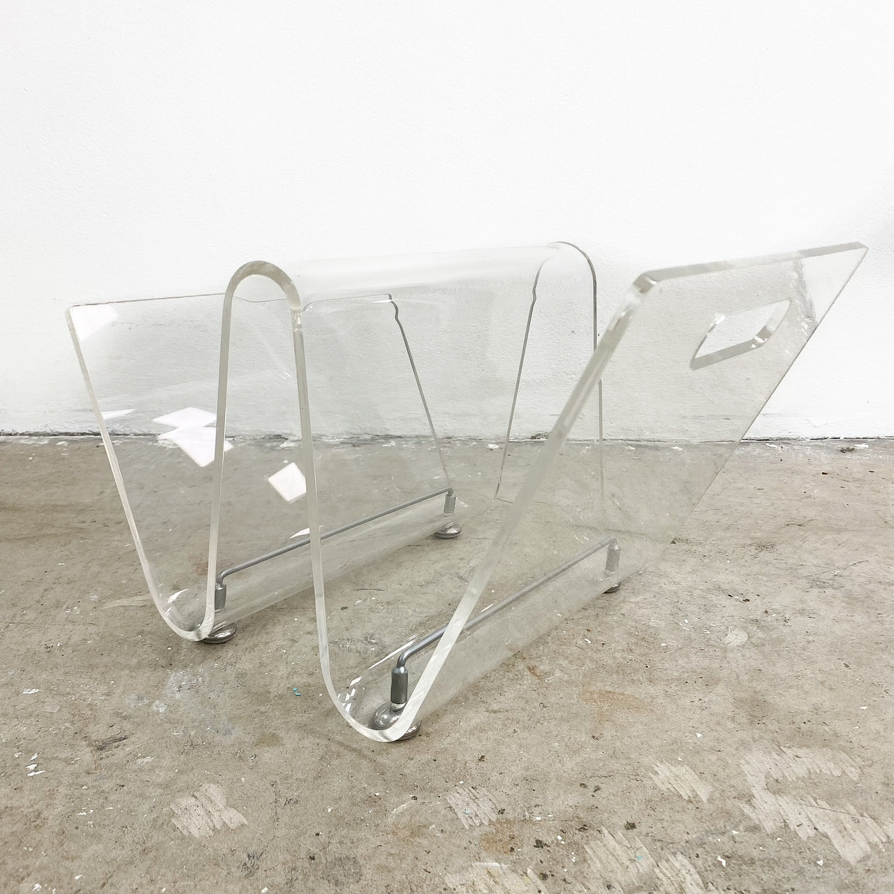 Funky 1980s Perspex Magazine Rack – The Design Ark