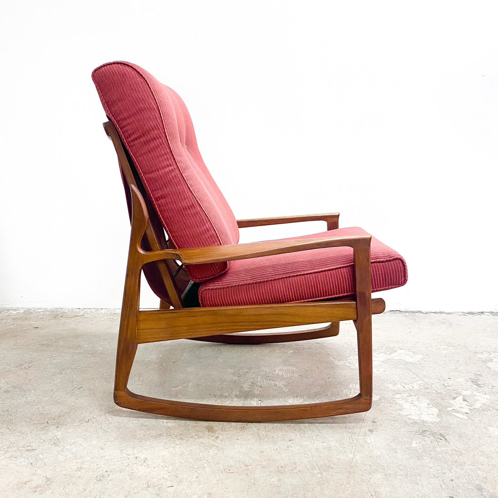 Fler Narvik Mid Century Teak Rocking Chair