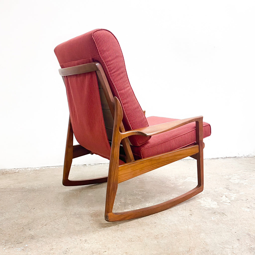 Fler Narvik Mid Century Teak Rocking Chair