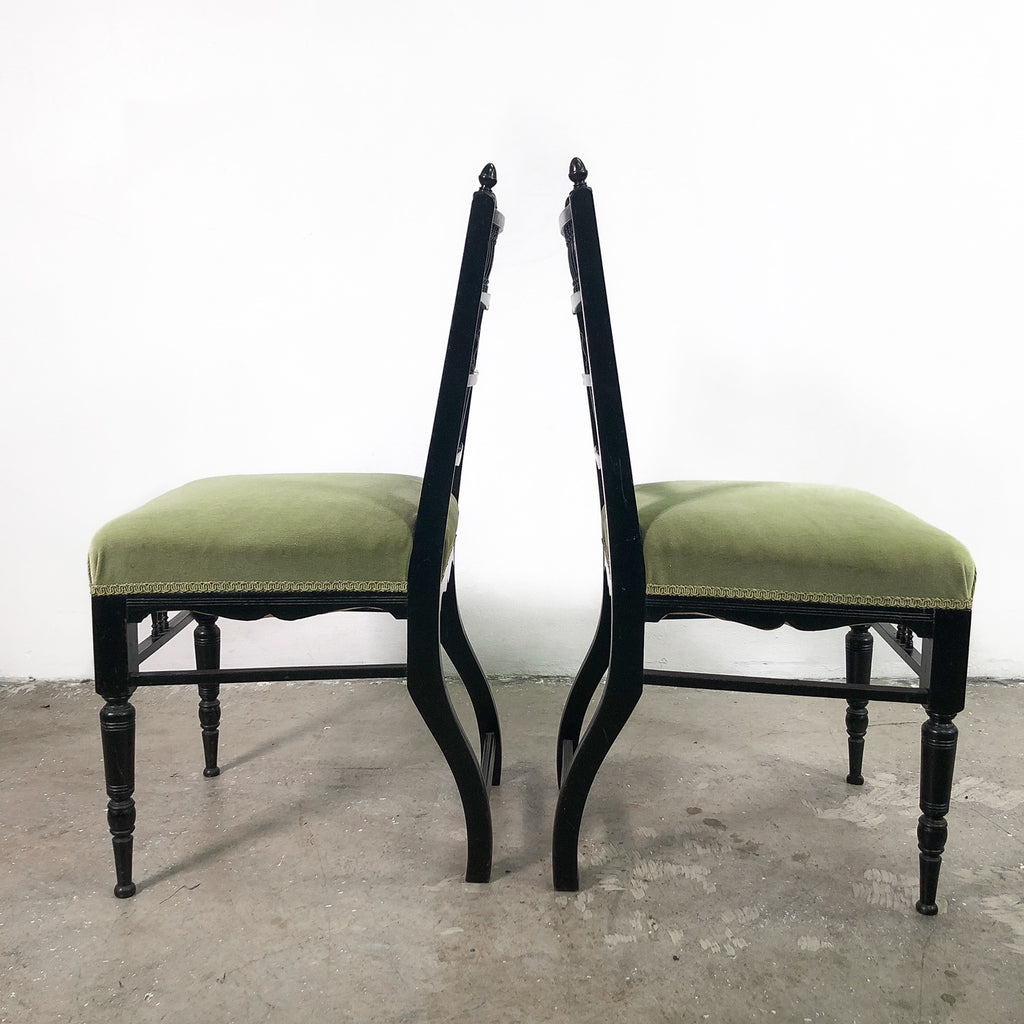 Pair of Decorative Antique Edwardian Chairs C1900