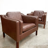 Mid Century Danish Leather Armchair