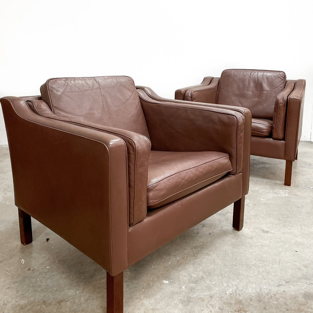 Mid Century Danish Leather Armchair