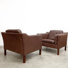 Mid Century Danish Leather Armchair