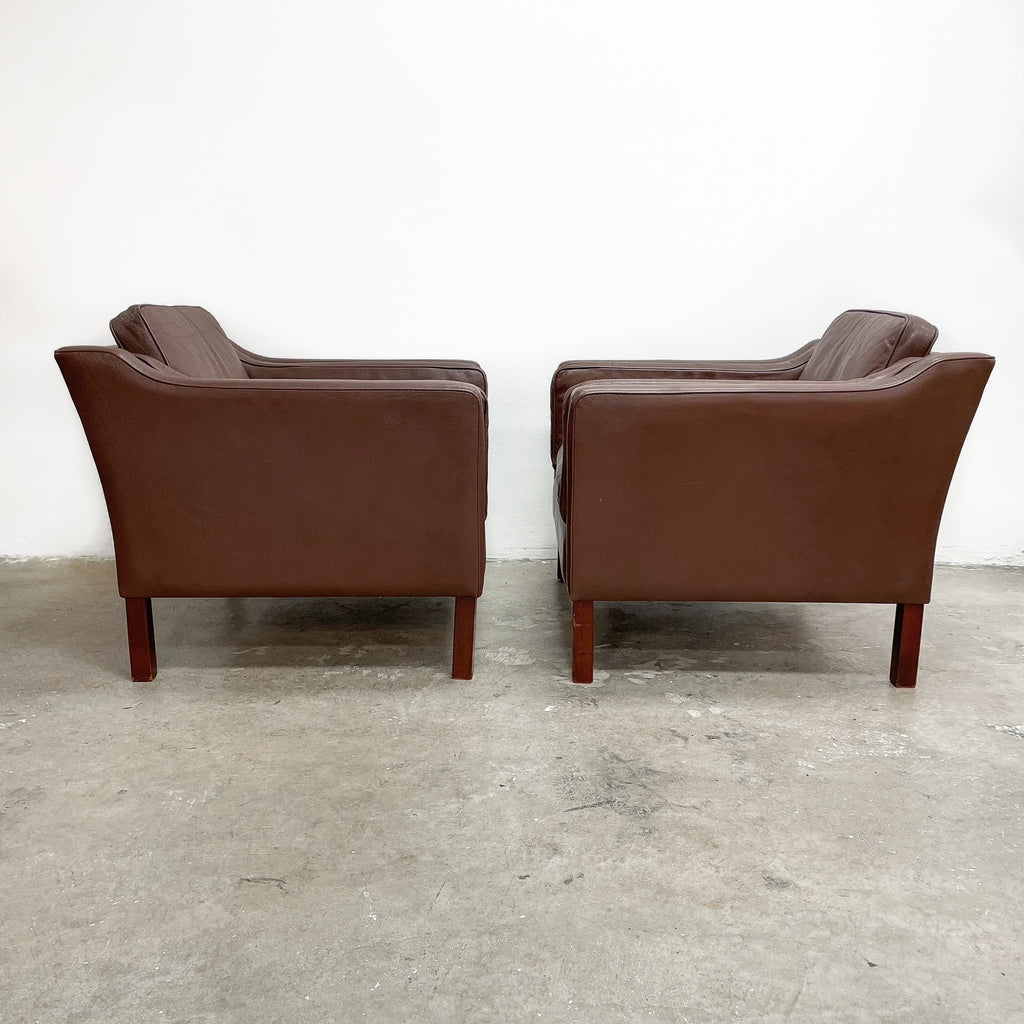 Mid Century Danish Leather Armchair
