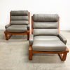 Tessa T4 Leather Mid Century Armchairs Priced Individually
