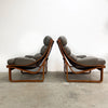 Tessa T4 Leather Mid Century Armchairs Priced Individually