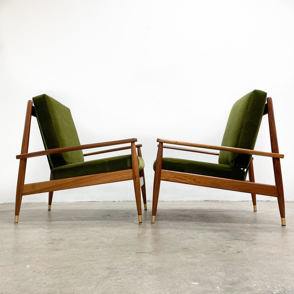 Pair Of Restored Mid Century Parker Armchairs