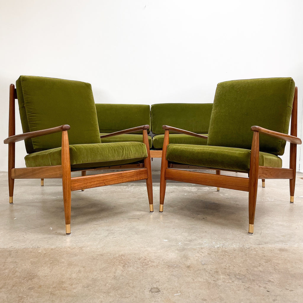 Pair Of Restored Mid Century Parker Armchairs