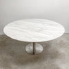Round Carrara Marble Top Dining Table