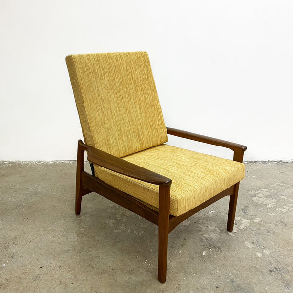 Fler Selberg Mid Century Teak Armchair With New Upholstery