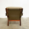 Mid Century Tessa Austin Leather Armchair With Footstool