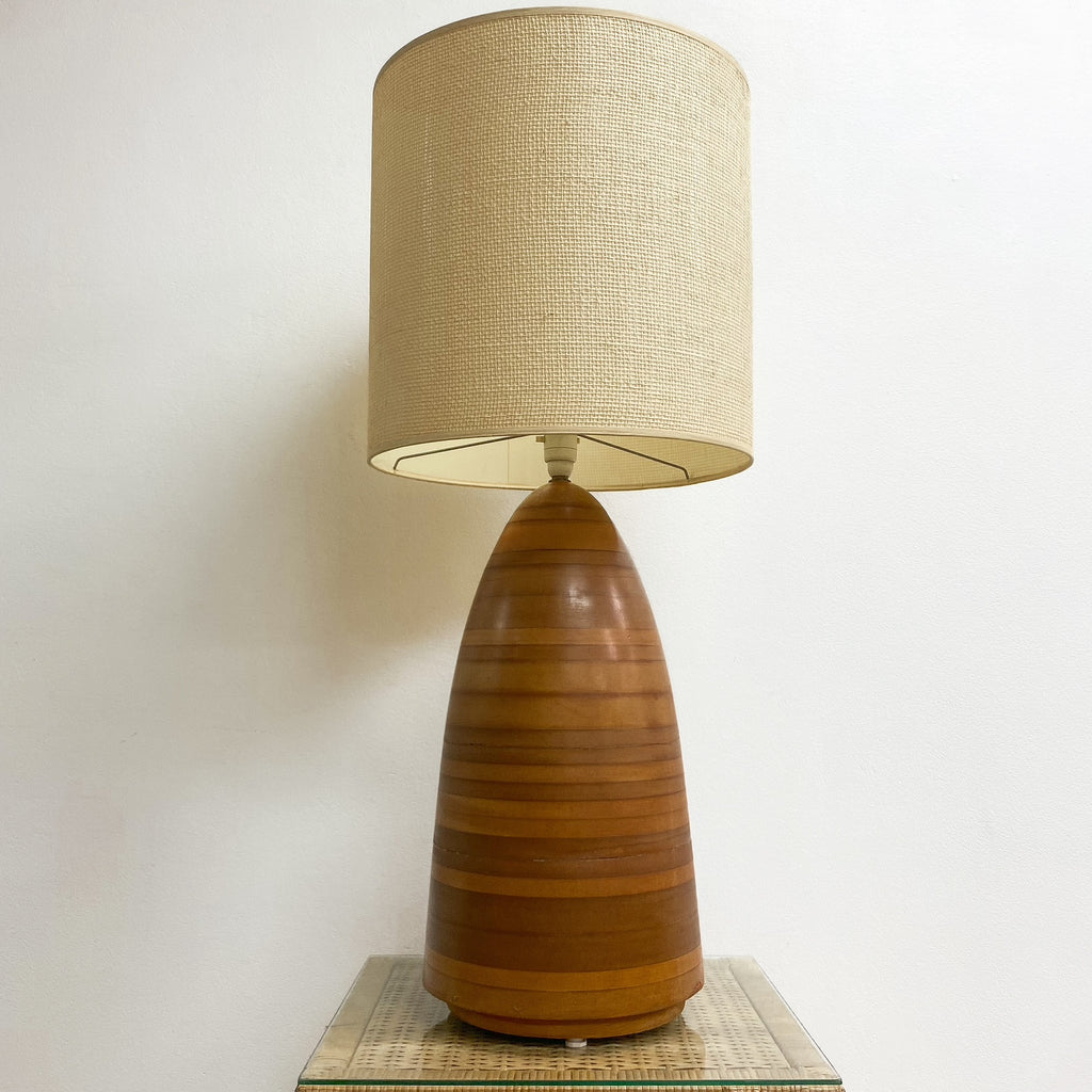 Mid Century Table Wooden Lamp