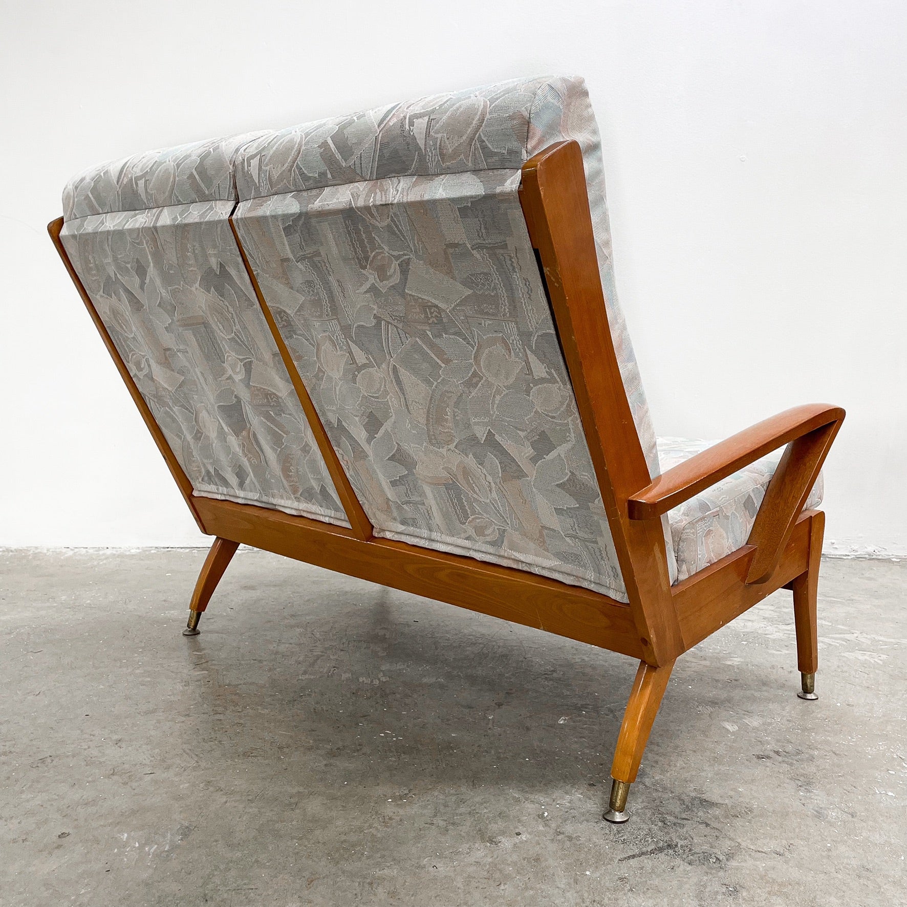 Mid Century Two Seater Timber Frame Sofa– The Design Ark