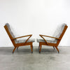 Pair of Mid Century Timber Frame Armchairs - Price for the pair