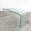 Vintage Curved Glass Coffee Table