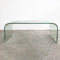 Vintage Curved Glass Coffee Table