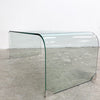 Vintage Curved Glass Coffee Table