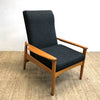 Fler 'Flermark' Mid Century Navy Blue Upholstered Armchair 