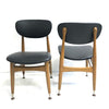 Set Four Mid Century Matchstick Back Dining Chairs - New Upholstery
