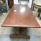 French refractory style oak dinning table