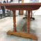 French refractory style oak dinning table