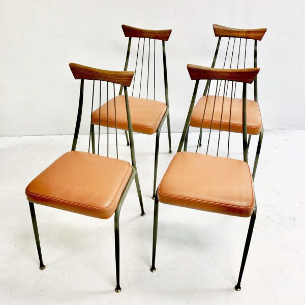 Fully Restored Mid Century 1960s Framac Dining Chairs