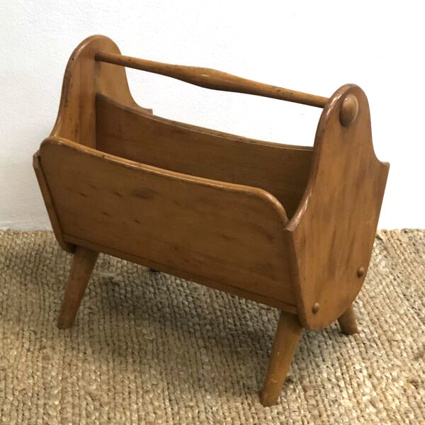 Funky 1950s timber Magazine Rack– The Design Ark