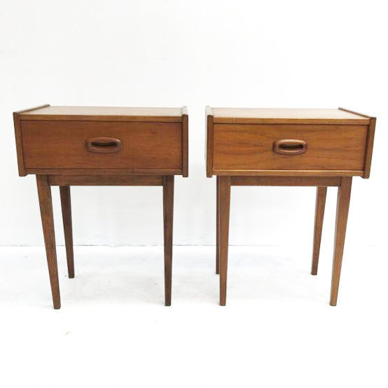 Genuine Pair of ‘Parker’ Mid Century Modern Bedside Tables