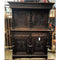 Gothic Brittany French Carved Oak 2 Height Sideboard Cabinet