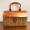Vintage 1960's Italian Designer handbag Box Purse w/ Lucite Lid