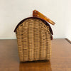 Vintage 1960's Italian Designer handbag Box Purse w/ Lucite Lid