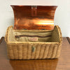 Vintage 1960's Italian Designer handbag Box Purse w/ Lucite Lid