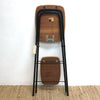 2 Tier Mid Century Teak English Folding Table Plant Stand