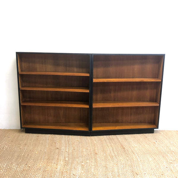 Set 2 1970's Mid Century Teak Book Shelves