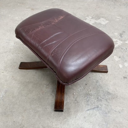 Danish Star Brand Leather Footstool