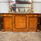Antique French Burl Walnut and Green Marble Sideboard