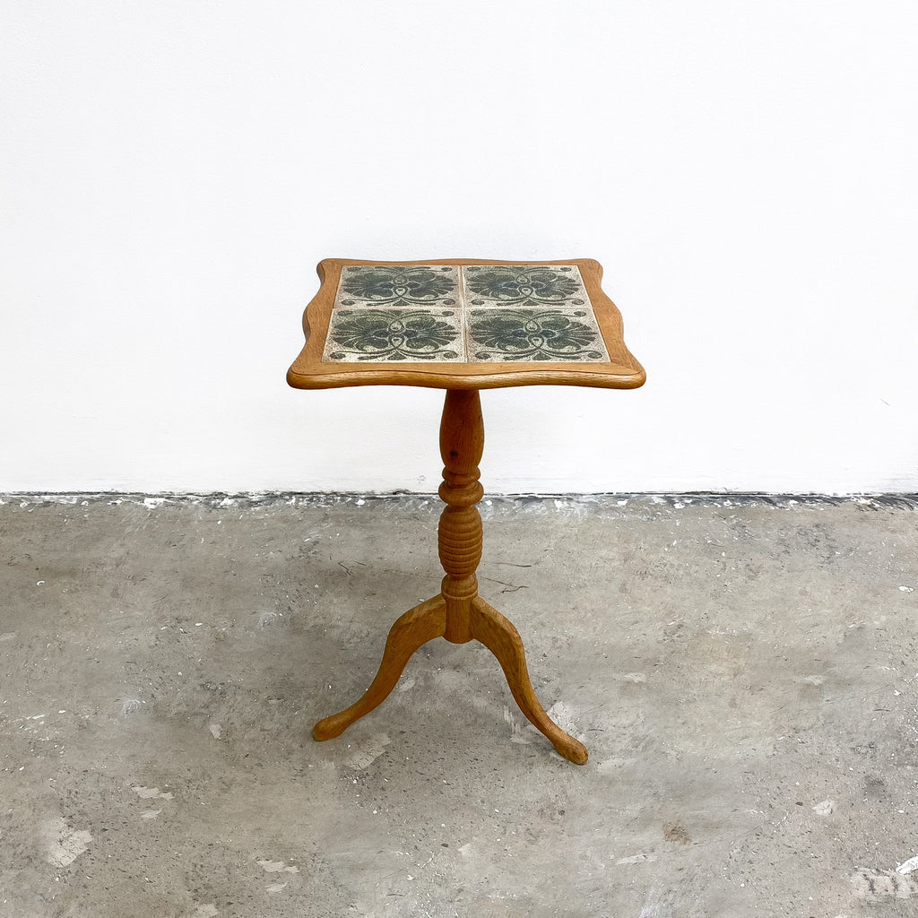 1960s Danish Oak Wine Side Table