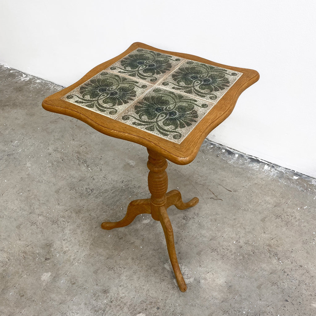 1960s Danish Oak Wine Side Table