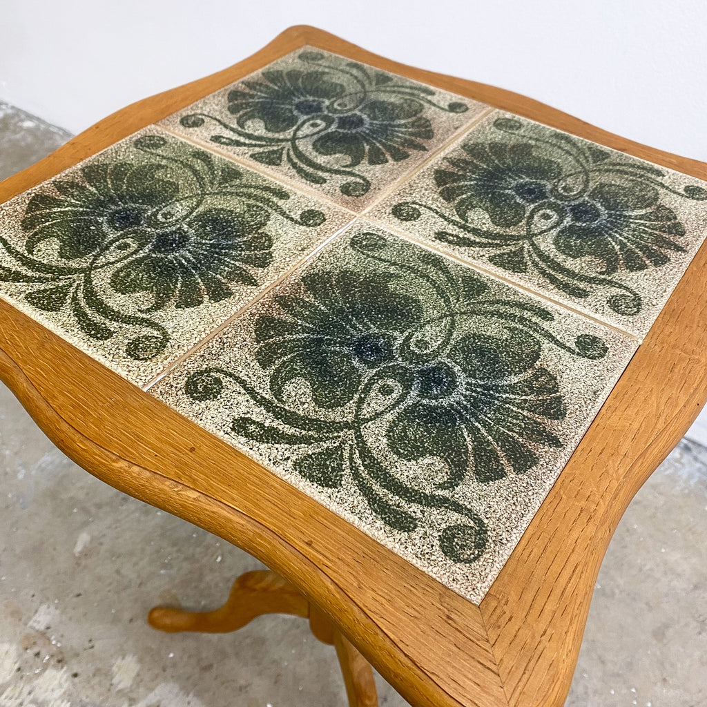 1960s Danish Oak Wine Side Table