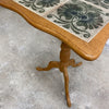 1960s Danish Oak Wine Side Table