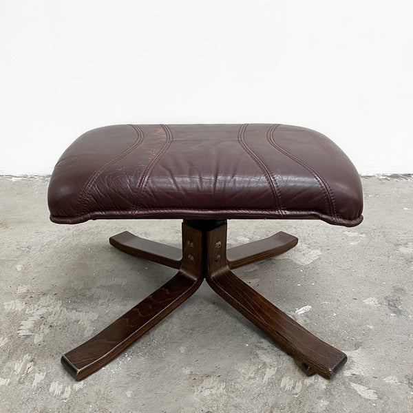Danish Star Brand Leather Footstool