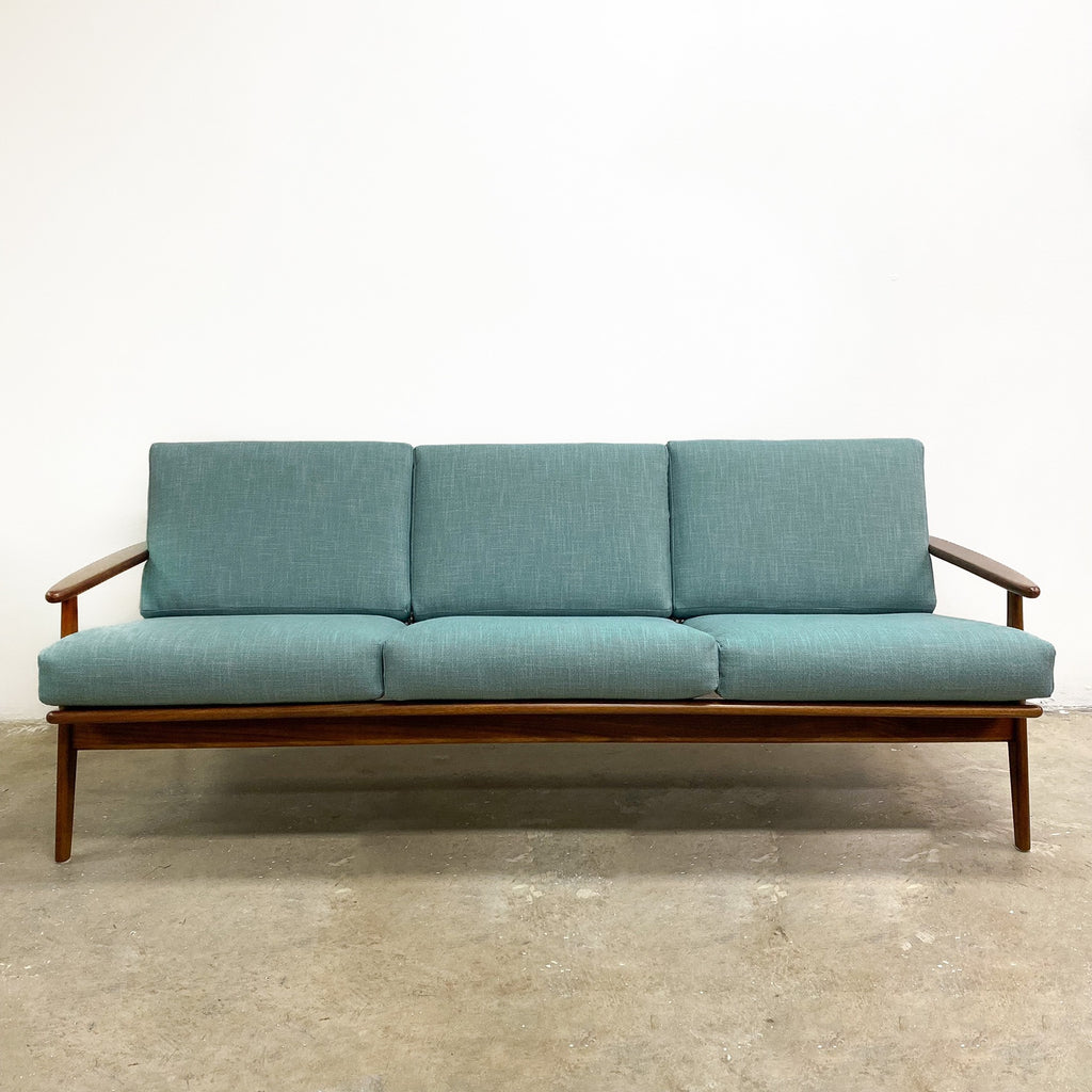 Fully Restored Mid Century Parker Three Seater Lounge - Reupholstered