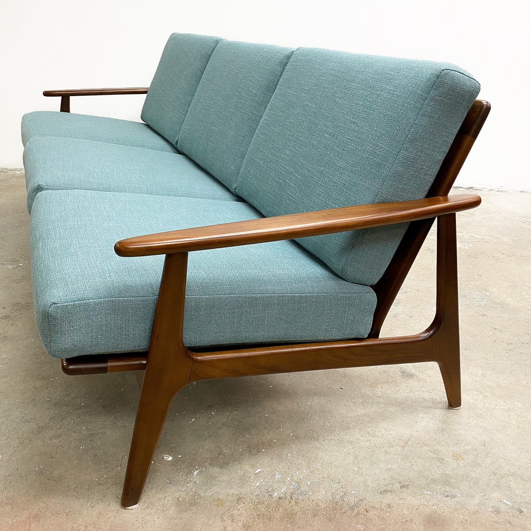 Fully Restored Mid Century Parker Three Seater Lounge - New Upholstery ...