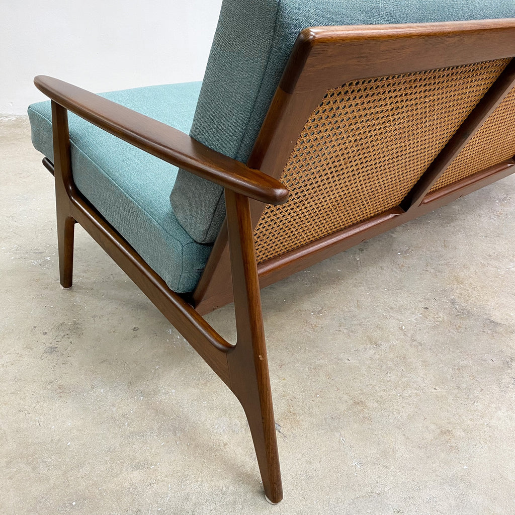 Fully Restored Mid Century Parker Three Seater Lounge - Reupholstered