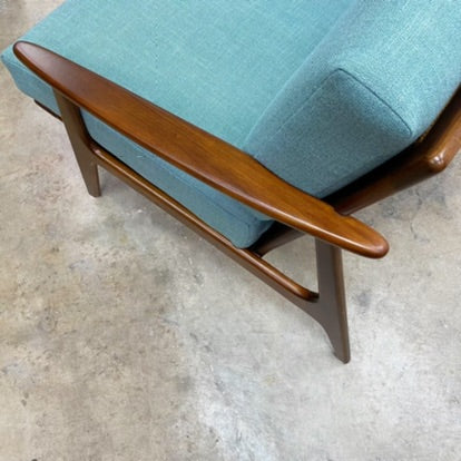 Fully Restored Mid Century Parker Three Seater Lounge - Reupholstered