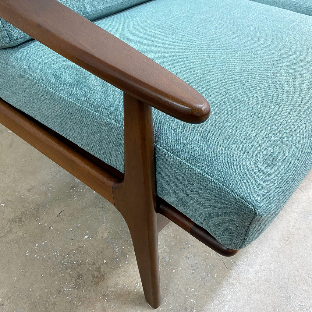Fully Restored Mid Century Parker Three Seater Lounge - Reupholstered
