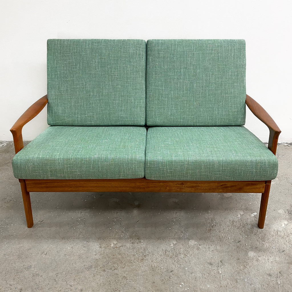 Parker Mid Century Two Seater Lounge Professionally Restored