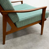 Restored and Upholstered Parker Mid Century Teak Armchair Lounge Chair