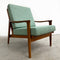 Restored and Upholstered Parker Mid Century Teak Armchair Lounge Chair