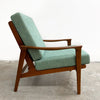 Restored and Upholstered Parker Mid Century Teak Armchair Lounge Chair